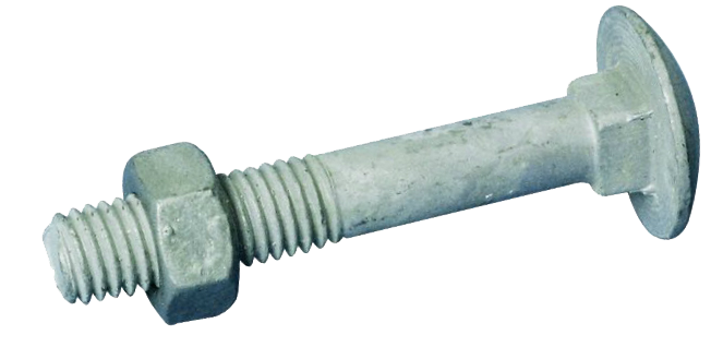 LUKKORUUVI DIN 603 4.6 KZN M10X70/26+MUTTERI YLIKOKO (ISO 8677)