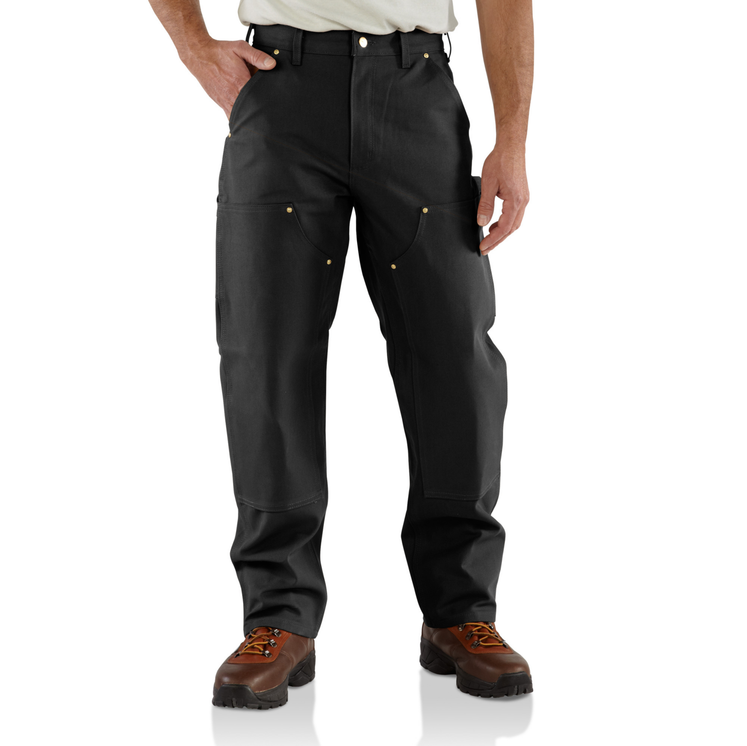 HOUSUT W32/L34 MUSTA B01 BLK