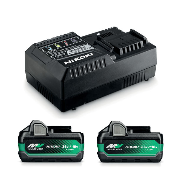 AKKULATURIPAKETTI 36V 2XBSL36A18X+UC18YSL3 2,5/5,0 AH HIKOKI