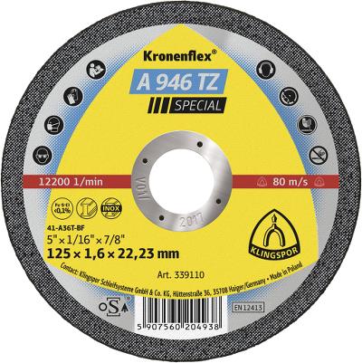 METALLIKATKAISULAIKKA 125 X 1,6 X 22 A946TZ SUORA