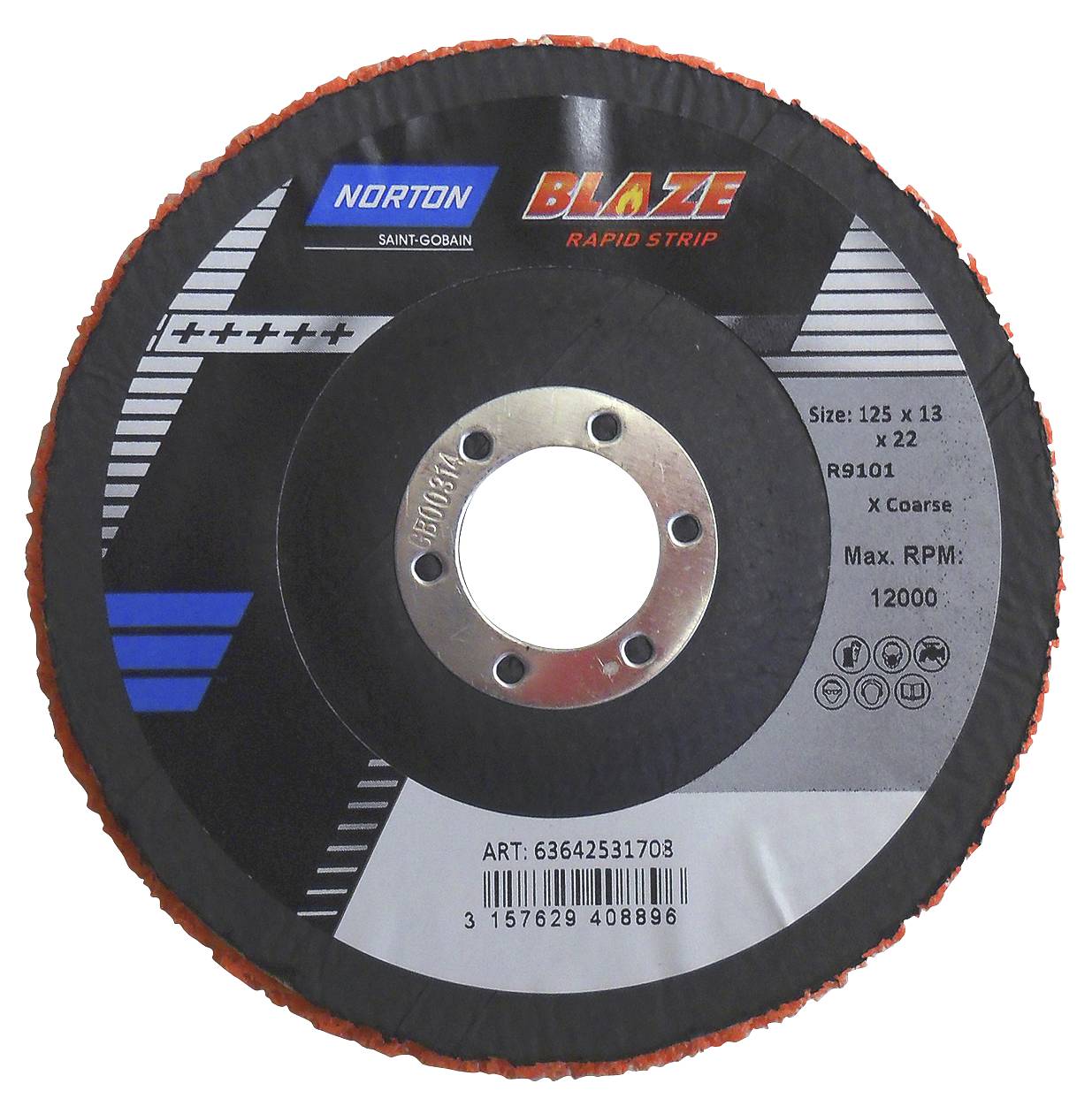 PUHDISTUSLAIKKA RAPID STRIP BLAZE 125X22 R9101 XCRS NORTON