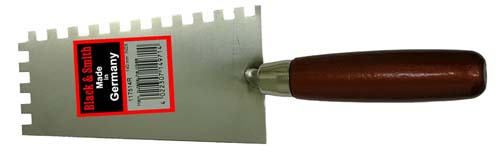 PUTSKAUHA INOX 140MM HAMMASTETTU VASEN PUUKAHV. LIIMAKAUHA