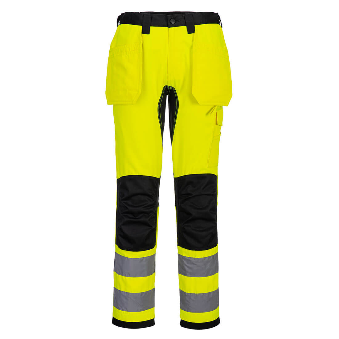 WX2 ECO HI-VIS RIIPPUTASKUHOUSUT 36 KELTA/MUSTA CD889YBR