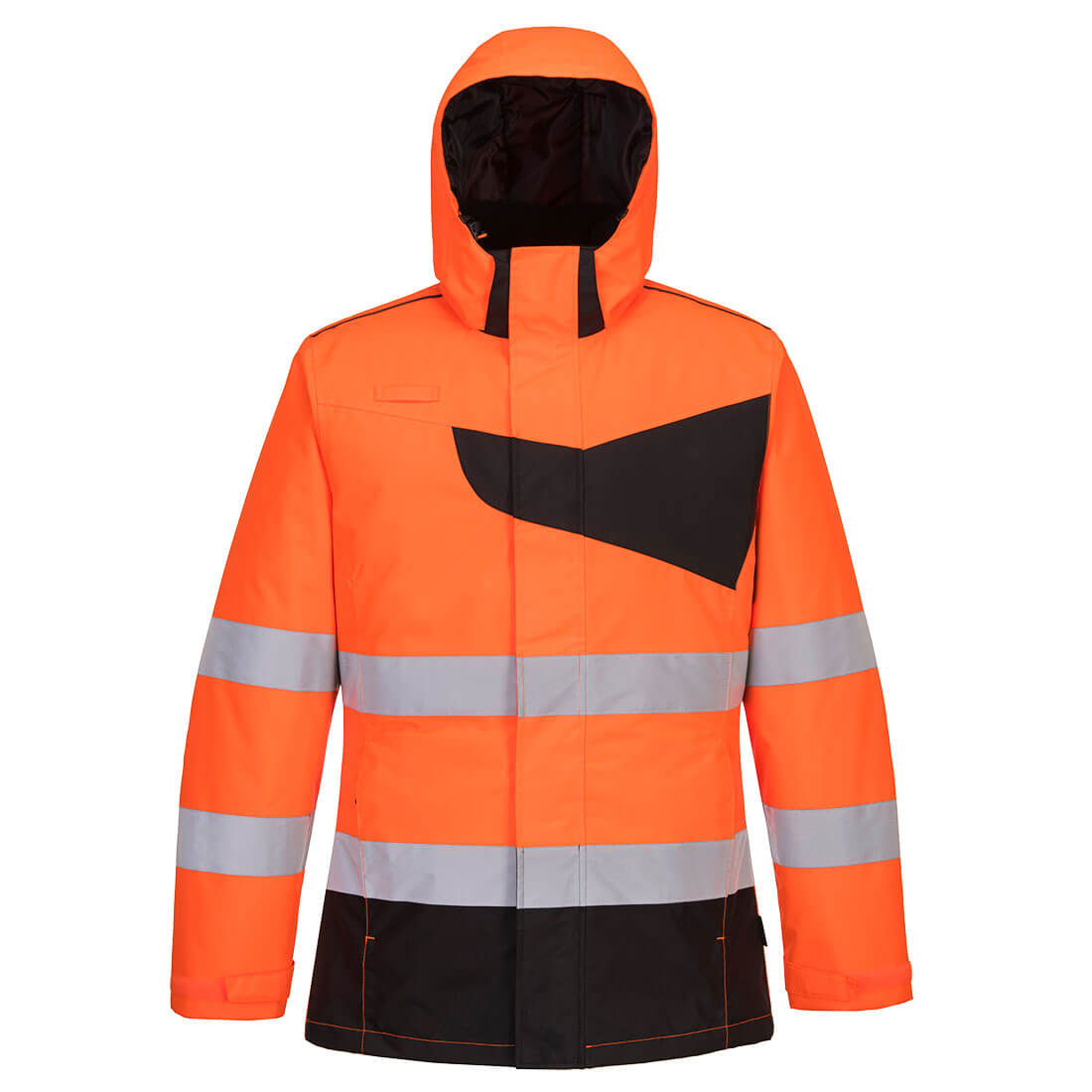 PW2 HI-VIS TALVITAKKI 2XL ORANSSI/MUSTA PW261OBR