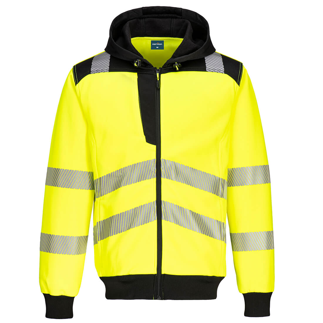 PW3 HI-VIS VETOKETJUHUPPARI  3XL KELTA/MUSTA PW327YBR