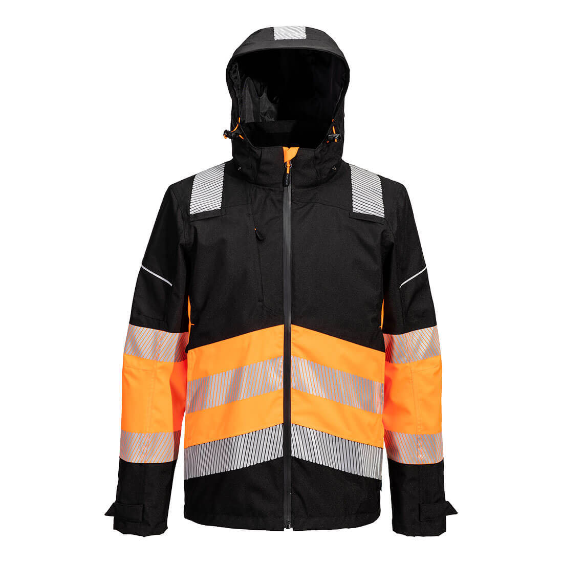 PW3 HI-VIS LUOKAN 1 EXTREME KUORITAKKI 3XL ORANSSI/MUSTA PW368OBR