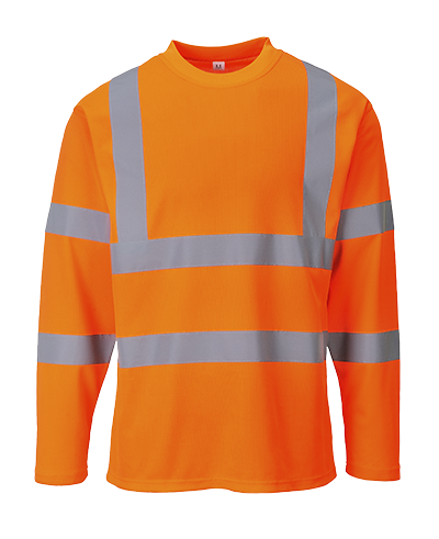 PORTWEST S278 HI-VIS T-PAITA PITKÄT H:T ORANSSI  XXL