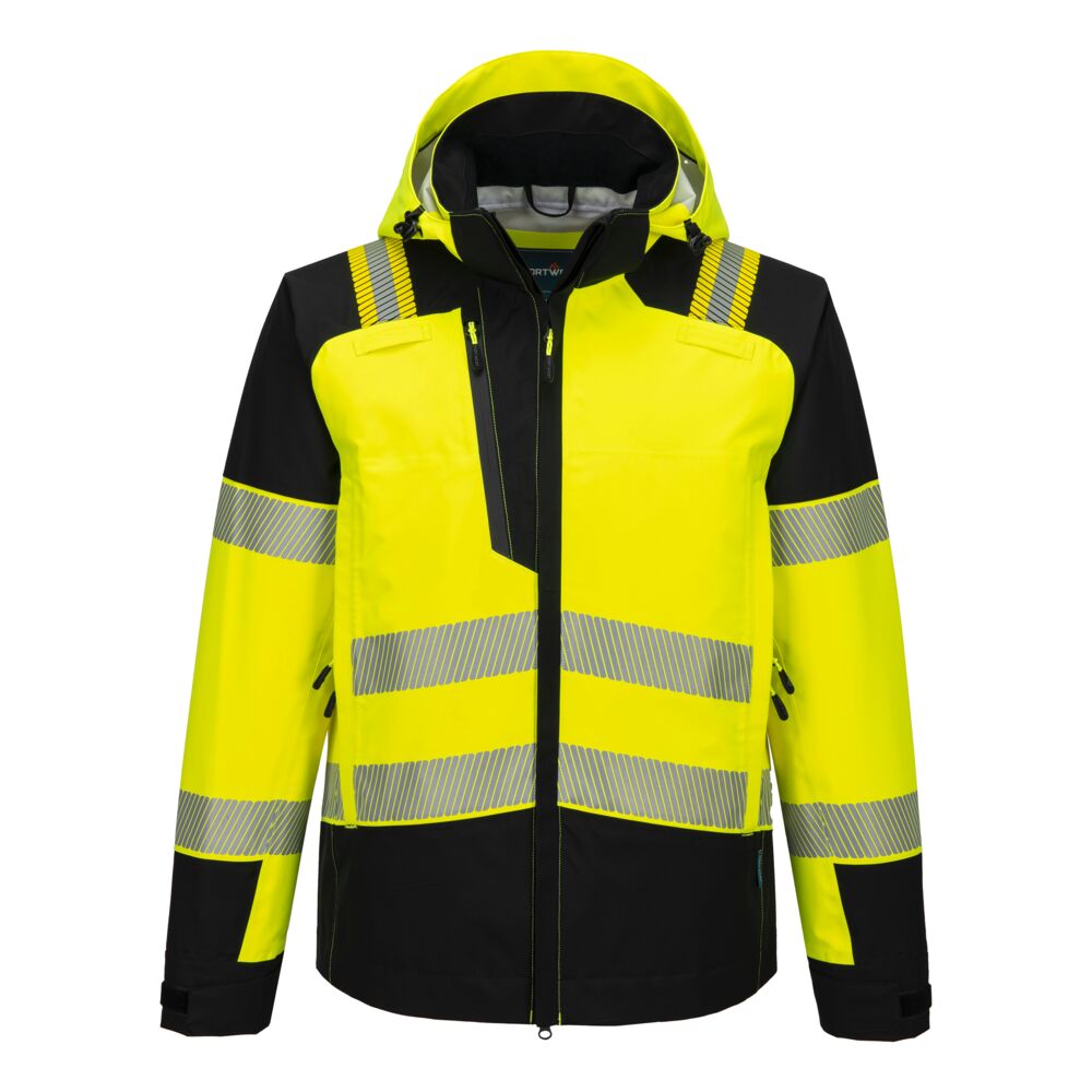 PW3 HI-VIS VEDENPITÄVÄ KUORITAKKI (3L) XL KELTA/MUSTA T166YBR