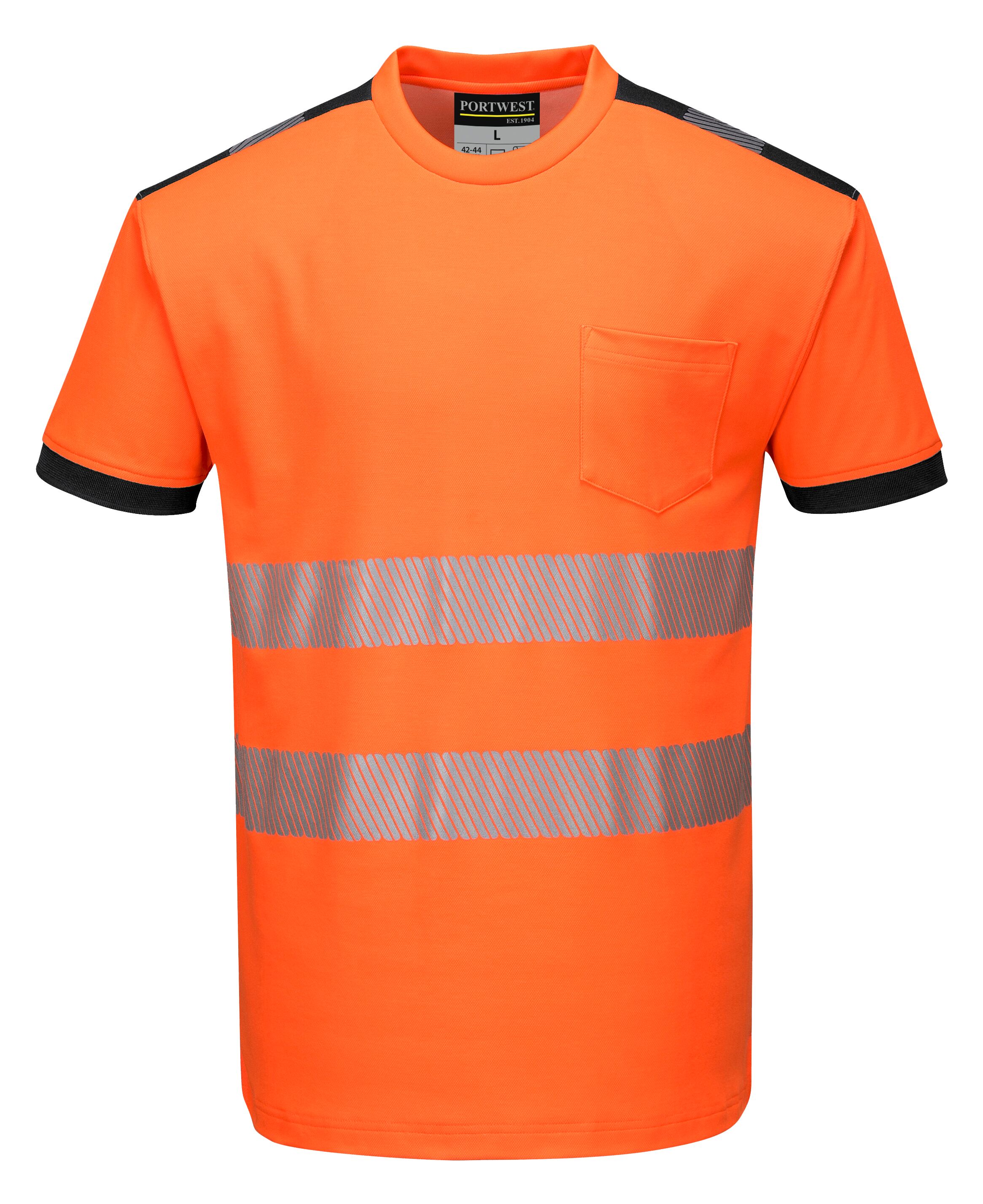 PORTWEST T181 HUOMIO T-PAITA HI-VIS ORANSSI XL
