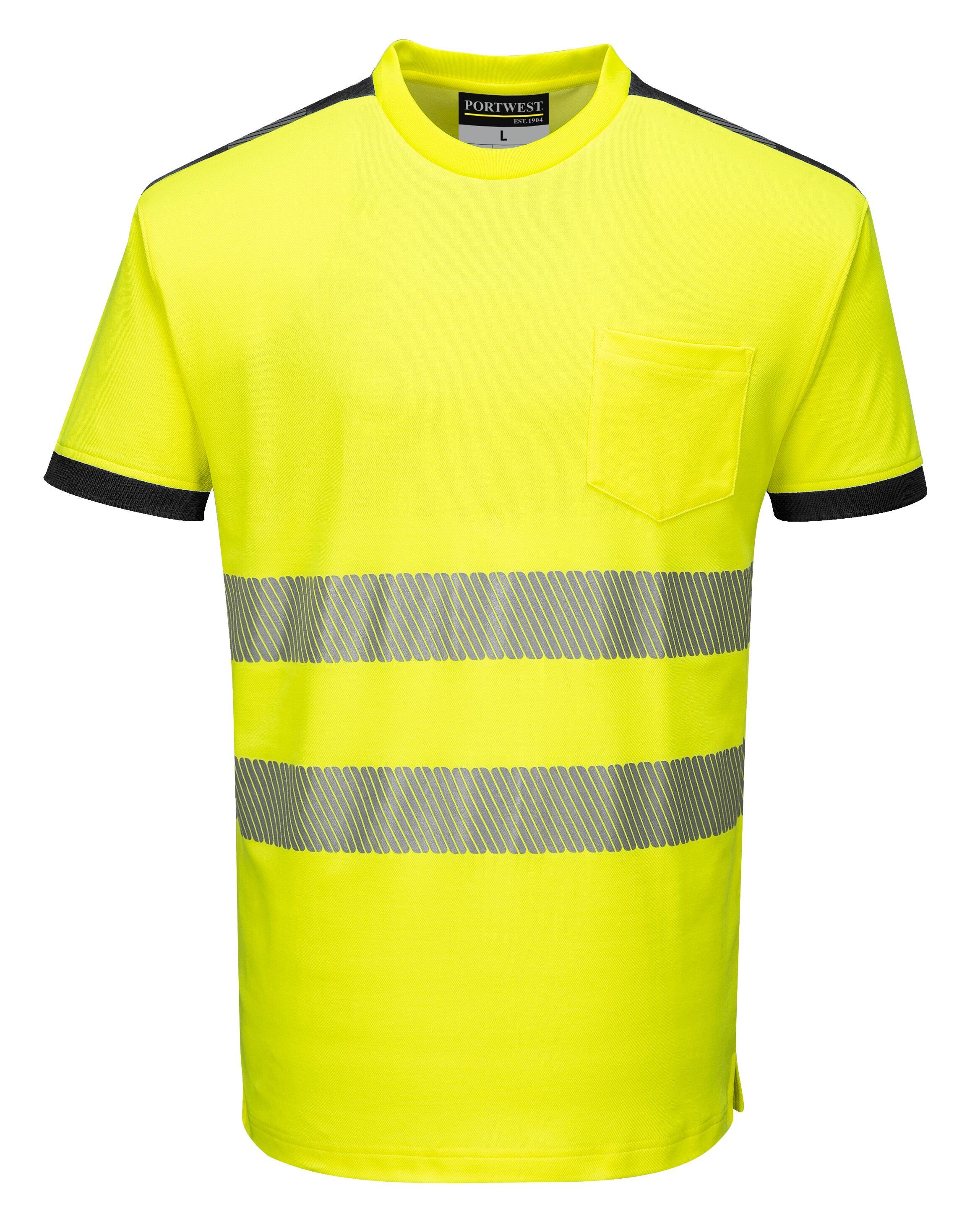 PORTWEST T181 HUOMIO T-PAITA HI-VIS KELT XS