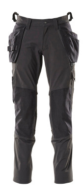 MASCOT® ACCELERATE HOUSUT POLVI- JA RIIPPUT. 82C60 MUSTA 18031-311