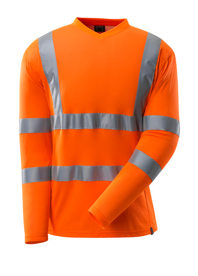 SAFE CLASSIC T-PAITA, PITKÄHIHA, LK 3 S HI-VIS ORANSSI