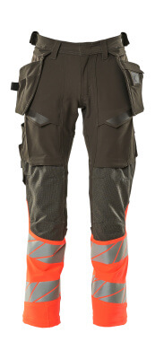 MASCOT® ACCELERATE SAFE HOUSUT RIIPPUTASK. 19131-711 82C56 TUMMA ANTRASIITTI/HI-VIS PUNAINEN