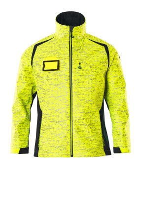 MASCOT® ACCEL. SAFE SOFTSHELL TAKKI HEIJASTIMILLA M HI-VIS KELT/MUST