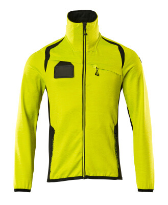 MASCOT® ACCEL. SAFE FLEECEPUSERO VETOKETJULLA L KELTAINEN/MUSTA 19403-316-1709