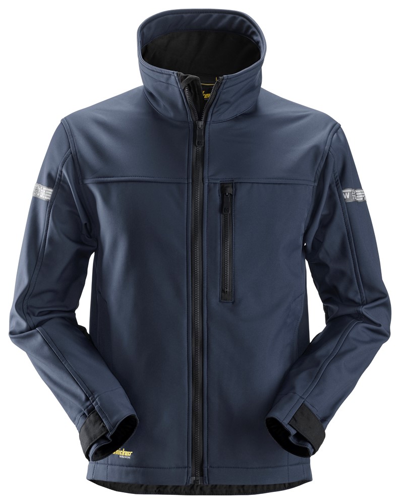 ALLROUNDWORK SOFT SHELL-TAKKI S  NAVY/MUSTA 1200 9504