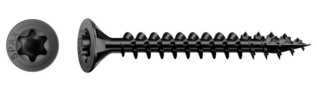 SPAX UPPO 5X40 T20 (200) MUSTAPAS.